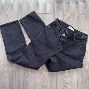 Abercrombie & Fitch Women's Straight Leg Jeans - Dark Gray